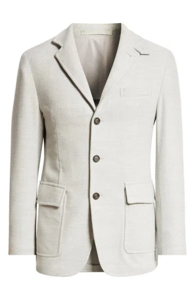ELEVENTY ELEVENTY SINGLE BREASTED WOOL KNIT SPORT COAT
