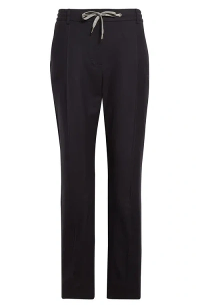 ELEVENTY ELEVENTY STRETCH WOOL FLANNEL NARROW LEG PANTS