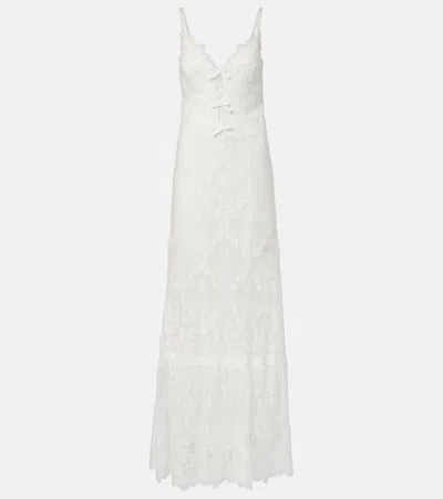 ELIE SAAB COTTON-BLEND LACE GOWN