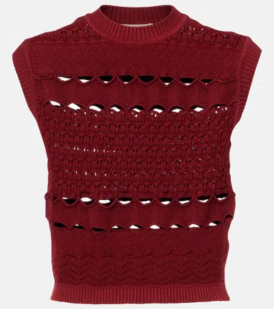 ELIE SAAB CUT-OUT KNITTED TOP