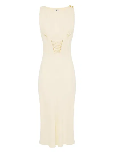 ELISABETTA FRANCHI CORSET-DETAILING DRESS