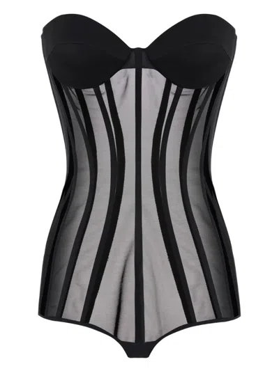 ELISABETTA FRANCHI CORSET-STYLE BODYSUIT