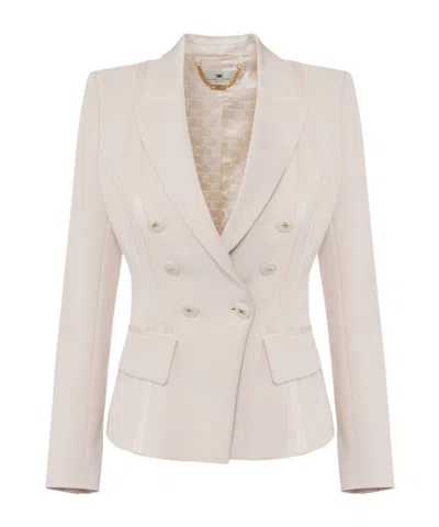 ELISABETTA FRANCHI ELISABETTA FRANCHI SATIN DETAILED JACKET