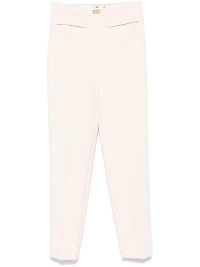 ELISABETTA FRANCHI CREPE TAPERED TROUSERS