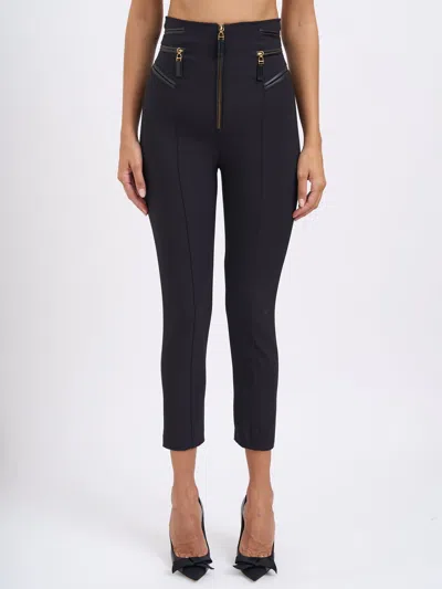 ELISABETTA FRANCHI ELISABETTA FRANCHI CREPE TROUSERS WITH ZIP