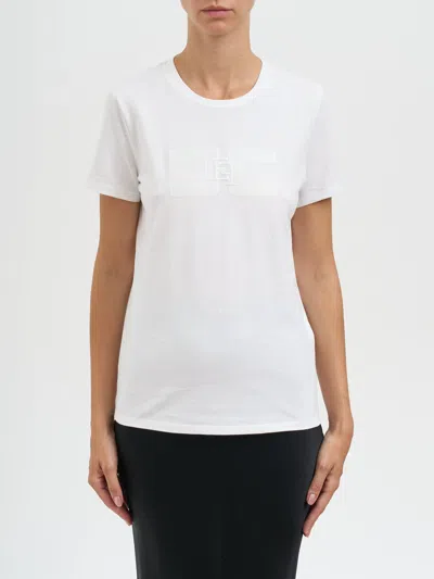 ELISABETTA FRANCHI ELISABETTA FRANCHI CREW NECK COTTON T-SHIRT