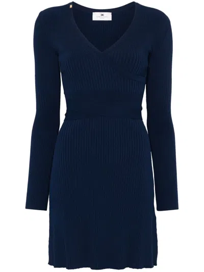 ELISABETTA FRANCHI KNITTED MINI DRESS