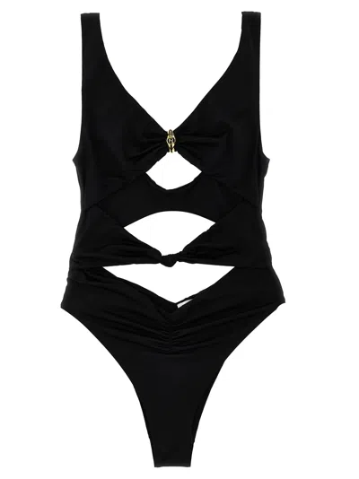 ELISABETTA FRANCHI KNOT ONE-PIECE SWIMSUIT