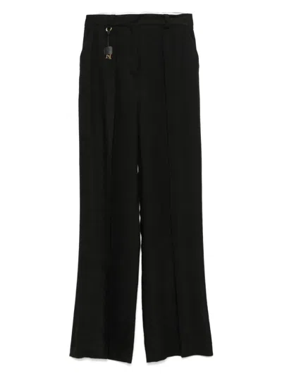 ELISABETTA FRANCHI LOGO-CHARM TROUSERS