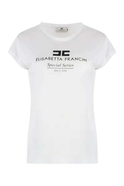 ELISABETTA FRANCHI LOGO MODAL T-SHIRT