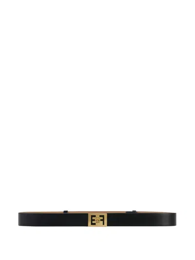 ELISABETTA FRANCHI LOGO-PLAQUE BELT