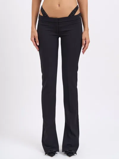 ELISABETTA FRANCHI ELISABETTA FRANCHI PANTS WITH CRYSTALS