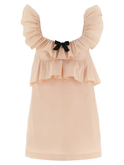 ELISABETTA FRANCHI ELISABETTA FRANCHI RUFFLE DRESS