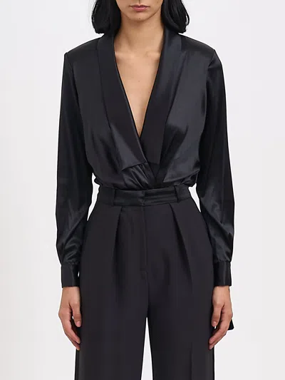 ELISABETTA FRANCHI ELISABETTA FRANCHI SILK SATIN BODYSUIT
