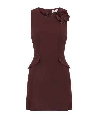 ELISABETTA FRANCHI ELISABETTA FRANCHI SLEEVELESS LIGHTWEIGHT CRÊPE DRESS