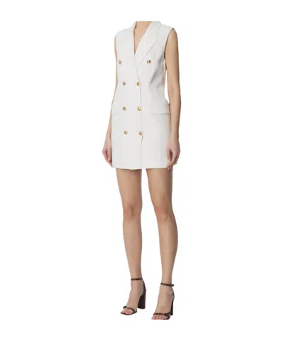 ELISABETTA FRANCHI ELISABETTA FRANCHI SLEEVELESS GABARDINE MINI DRESS