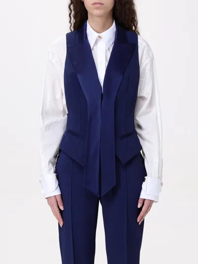 ELISABETTA FRANCHI WAISTCOAT ELISABETTA FRANCHI WOMAN COLOR BLUE