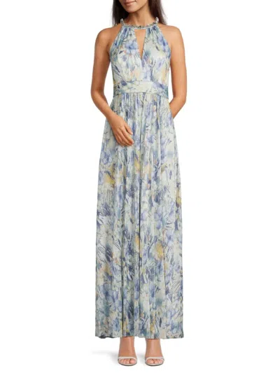 ELIZA J WOMEN'S CHIFFON FLORAL GOWN