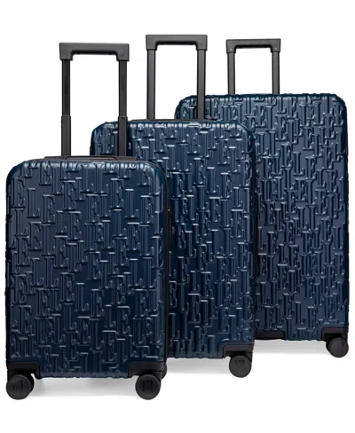 ELLE WAYFARER 3-PIECE EXPANDABLE MONOGRAM SPINNER LUGGAGE SET