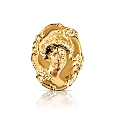 ELLIE VAIL JEWELRY WOMEN'S GOLD ELIZABETH PORTRAIT BROOCH