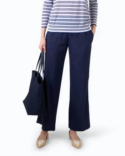 ELLIOTT LAUREN LINEN PANTS IN NAVY
