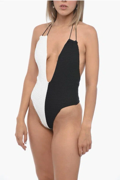 ELOU Two-Tone Crochet TAYA One Piece Swimsuit