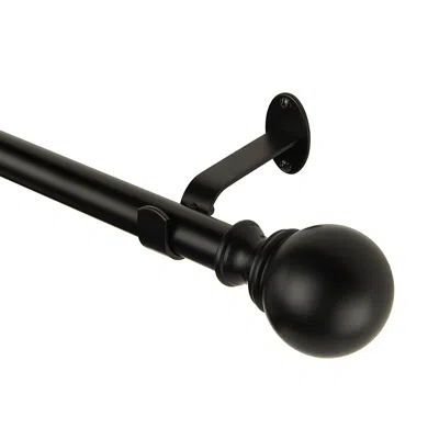 ELRENE HOME FASHIONS CORDELIA ADJUSTABLE CURTAIN ROD WITH BALL FINIALS, 28-48