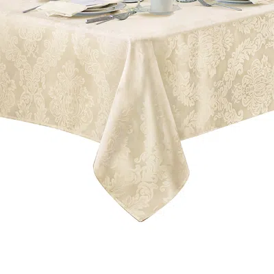 ELRENE HOME FASHIONS ELRENE BARCELONA JACQUARD DAMASK OBLONG TABLECLOTH, 120 X 60