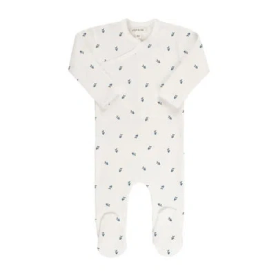 ELY'S & CO. ELY'S & CO. BABY COTTON RIBBED ZIPPER FOOTIE