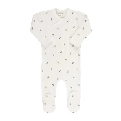 ELY'S & CO. ELY'S & CO. BABY COTTON RIBBED ZIPPER FOOTIE