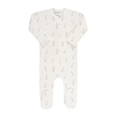 ELY'S & CO. ELY'S & CO. BABY COTTON RIBBED ZIPPER FOOTIE