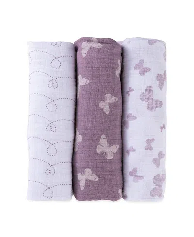 ELY'S & CO. UNISEX COTTON MUSLIN SWADDLE BLANKET 3 PACK - BABY