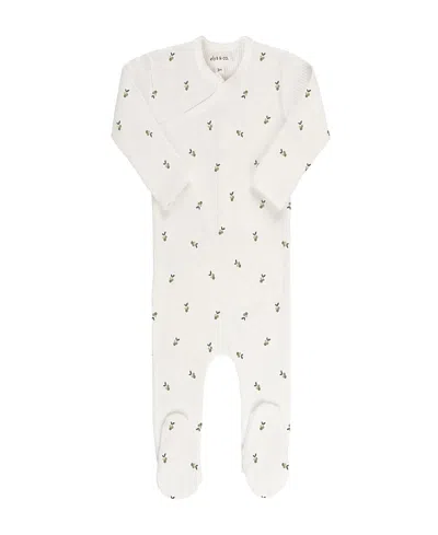 ELY'S & CO. UNISEX COTTON RIBBED ZIPPER FOOTIE - BABY