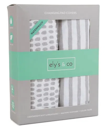 ELY'S & CO. WATERPROOF CHANGING PAD COVER CRADLE SHEET SET