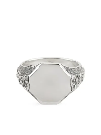 EMANUELE BICOCCHI BRUSHED-FINISH RING