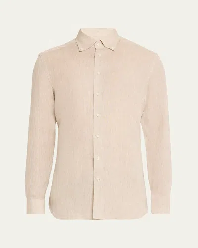 EMANUELE MAFFEIS MEN'S COTTON BUTTON-COLLAR SPORT SHIRT