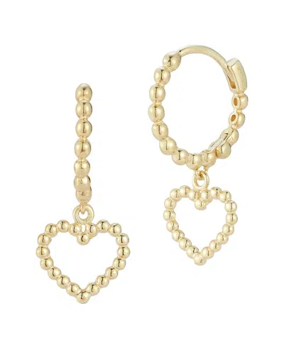 EMBER FINE JEWELRY EMBER FINE JEWELRY 14K HEART HOOPS