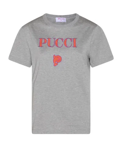 PUCCI PUCCI LOGO EMBELLISHED T-SHIRT