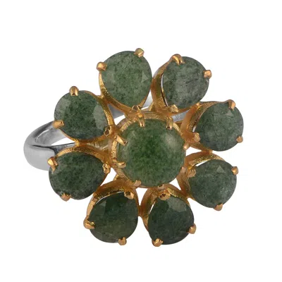 EMMA CHAPMAN JEWELS WOMEN'S GREEN BOSTON STRAWBERRY ONYX RING
