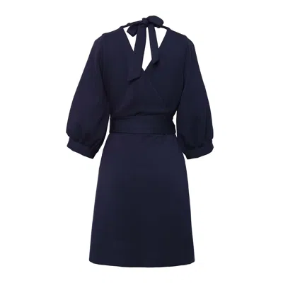 EMMA WALLACE WOMEN'S BOFLY DRESS - BLUE