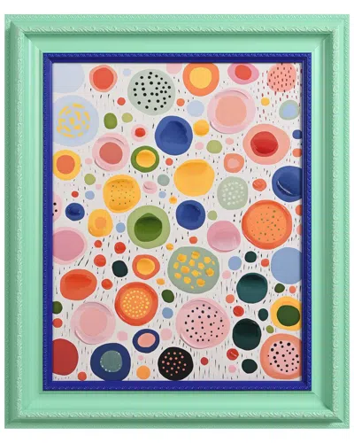 EMPIRE ART DIRECT EMPIRE ART DIRECT COLORFUL SPHERE HARMONY HAND-PAINTED EMBELLISHED CANVAS WALL ART WITH BAROQUE FRAM