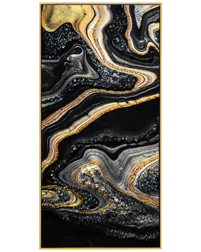 EMPIRE ART DIRECT EMPIRE ART DIRECT GOLDEN VEINS I EMBELLISHED CANVAS WALL ART