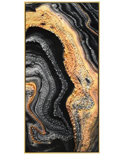 EMPIRE ART DIRECT EMPIRE ART DIRECT GOLDEN VEINS IV EMBELLISHED CANVAS WALL ART