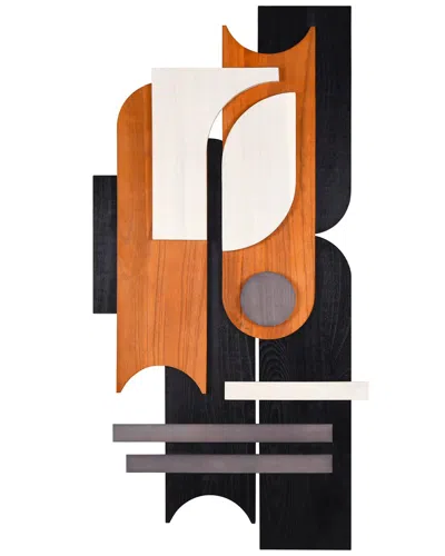 EMPIRE ART DIRECT EMPIRE ART DIRECT HONEYED DUSK I HANDMADE DIMENSIONAL SOLID WOOD ABSTRACT WALL ART