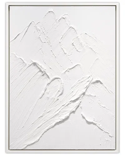 EMPIRE ART DIRECT EMPIRE ART DIRECT MOUNTAIN MAJESTY HEAVILY TEXTURED HAND-PAINTED FRAMED CANVAS WALL ART