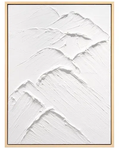 EMPIRE ART DIRECT EMPIRE ART DIRECT MOUNTAIN SERENITY II HEAVILY TEXTURED HAND-PAINTED FRAMED CANVAS WALL ART