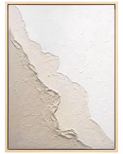 EMPIRE ART DIRECT EMPIRE ART DIRECT NATURAL FLOW HEAVILY TEXTURED HAND-PAINTED FRAMED CANVAS WALL ART