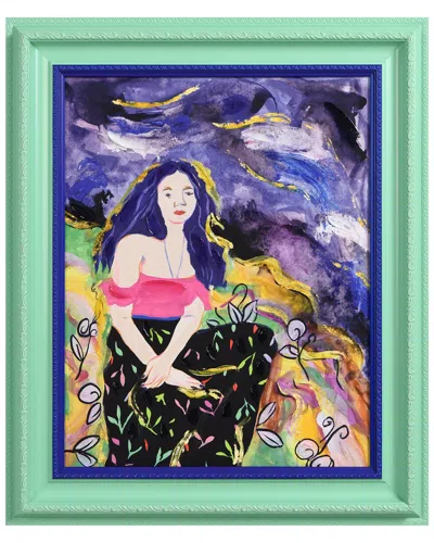 EMPIRE ART DIRECT EMPIRE ART DIRECT NIGHT GALAXY HAND-PAINTED EMBELLISHED CANVAS WALL ART WITH BAROQUE FRAME