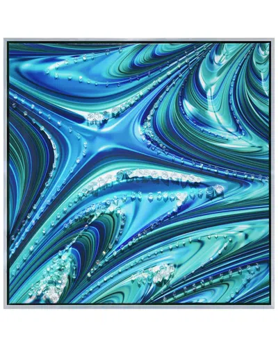EMPIRE ART DIRECT EMPIRE ART DIRECT OCEAN WAVES II EMBELLISHED CANVAS WALL ART