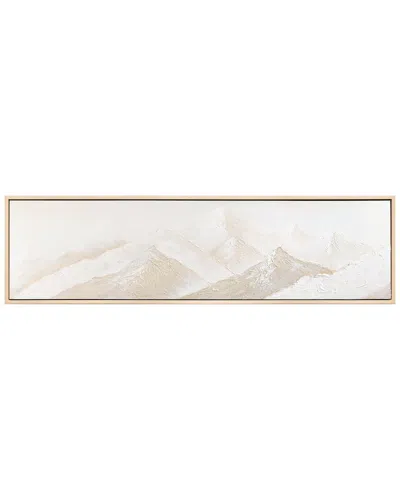 EMPIRE ART DIRECT EMPIRE ART DIRECT PANORAMIC PEAKS HEAVILY TEXTURED HAND-PAINTED FRAMED CANVAS WALL ART
